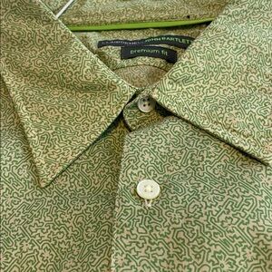 Claiborne by John Bartlett Olive Button-Down Shirt